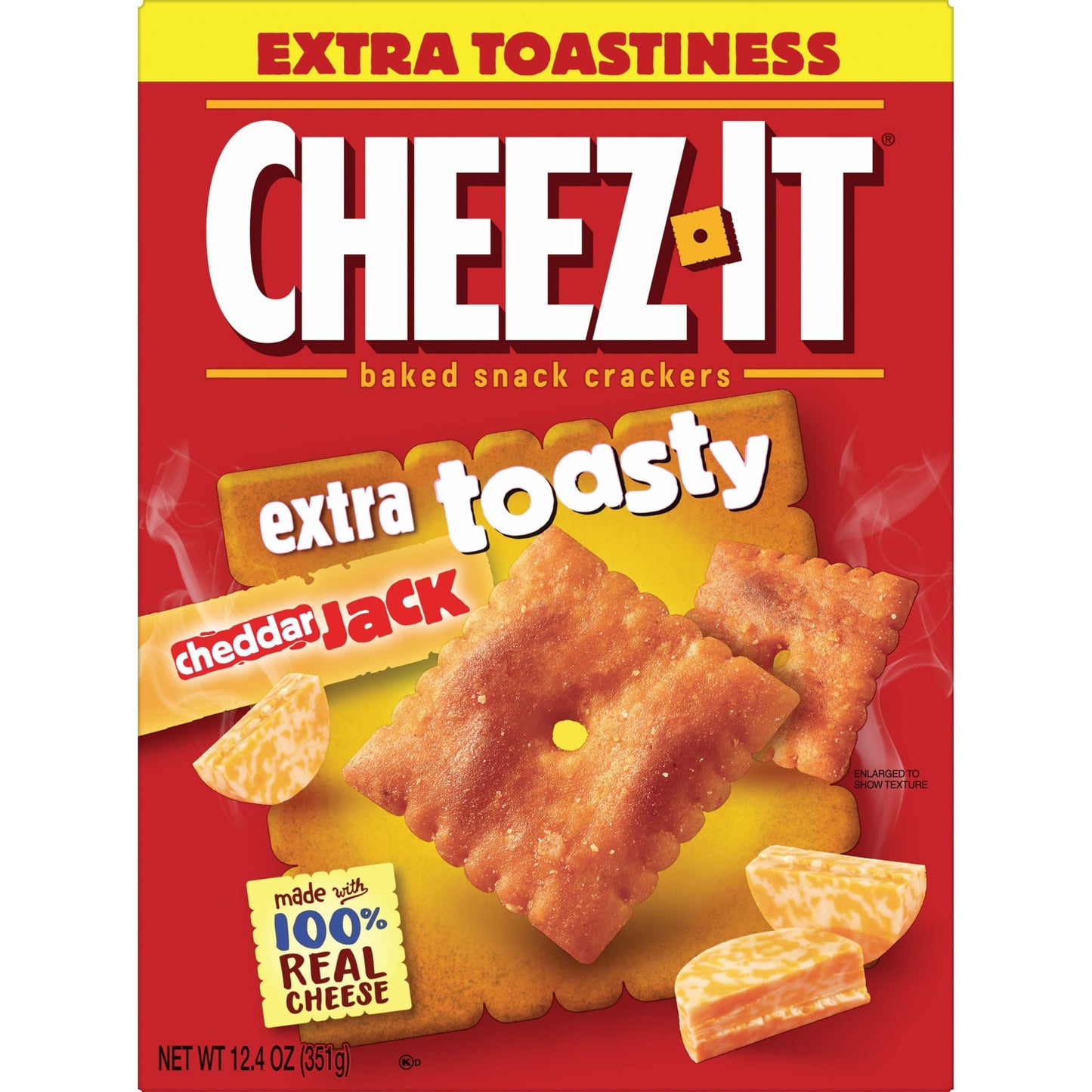 Cheez-It Extra Toasty Cheddar Jack Cheese Crackers, 12.4 oz