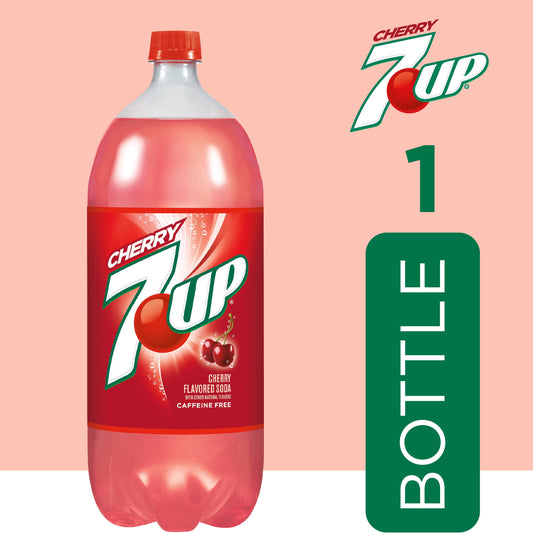 7UP Cherry Flavored Soda, 2 L bottle