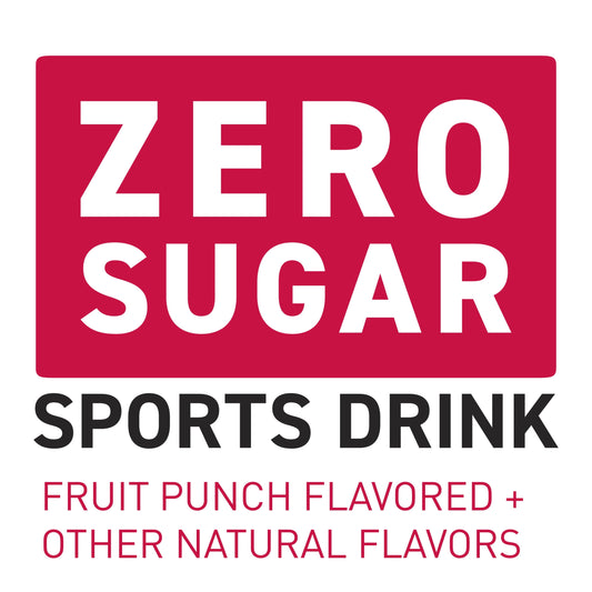 POWERADE Electrolyte Enhanced Zero Sugar Fruit Punch Sport Drink, 28 fl oz, Bottle