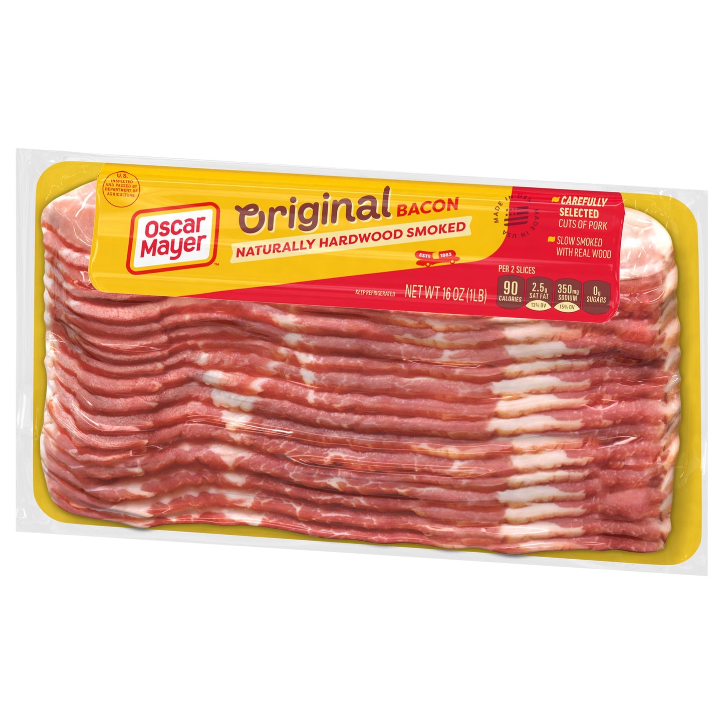 Oscar Mayer Original Bacon 12-Hour Natural Wood Smoked, 16 oz Pack