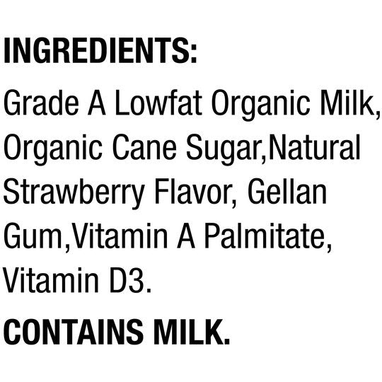 Horizon Organic 1% Lowfat UHT Strawberry Milk, 8 Oz., 6 Count