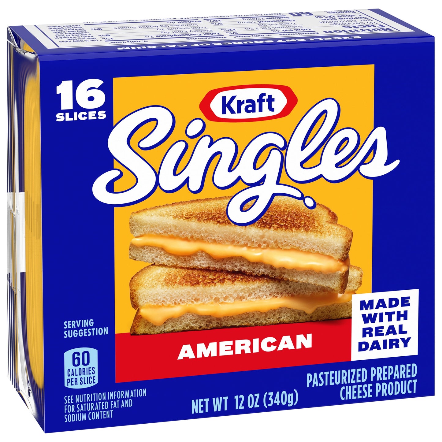 Kraft Singles American Cheese Slices, 16 Ct Pk