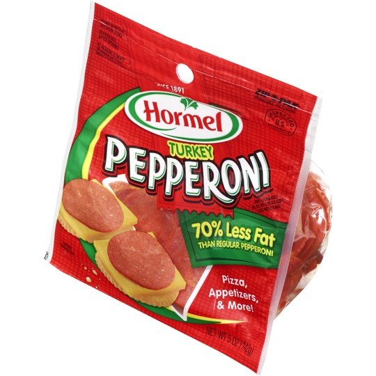 HORMEL, Turkey Pepperoni, Pizza Topping, Gluten Free, Original, 5 Oz Bag