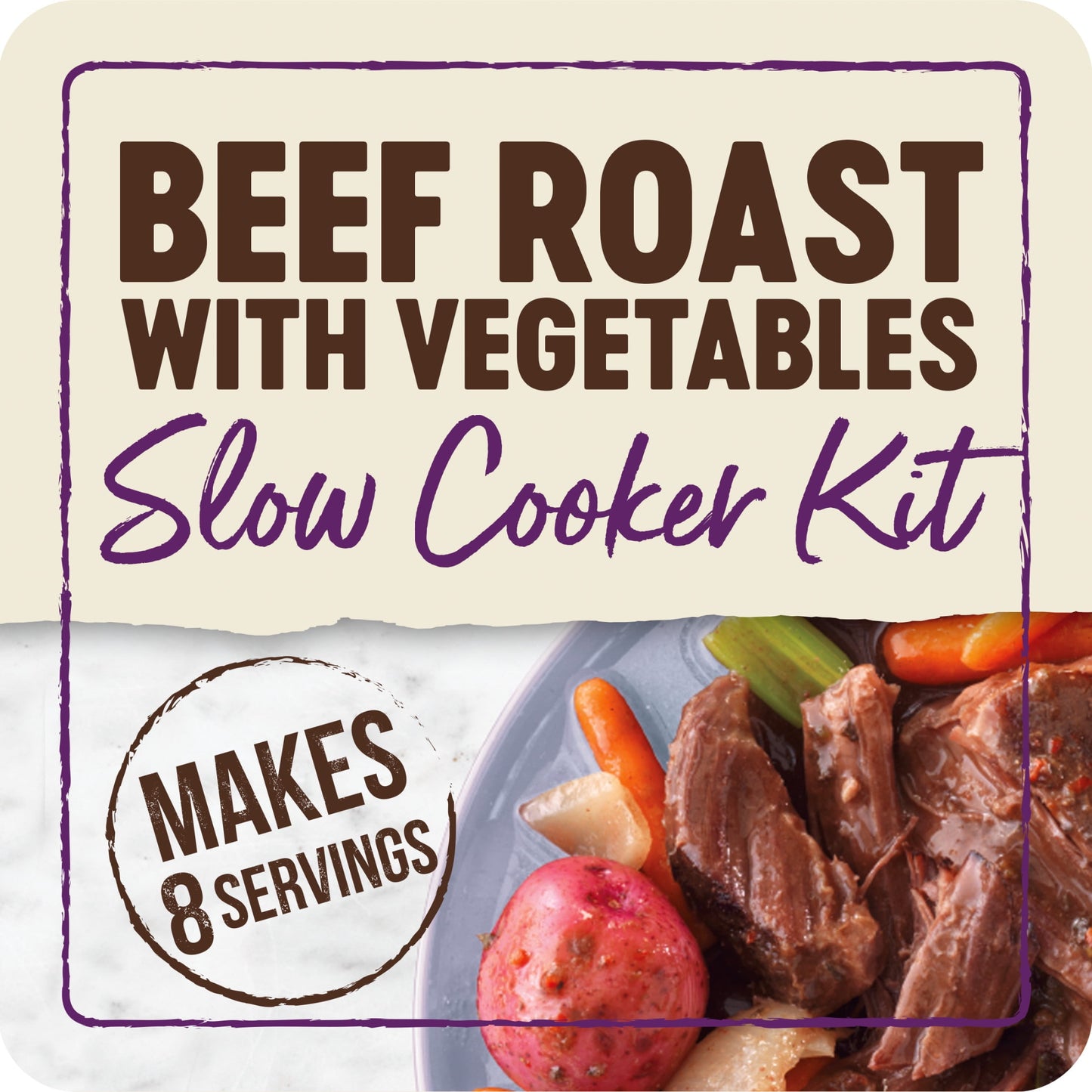 Tyson Ready for Slow Cooker Beef Chuck Roast with Vegetables Meal Kit Boneless Tray