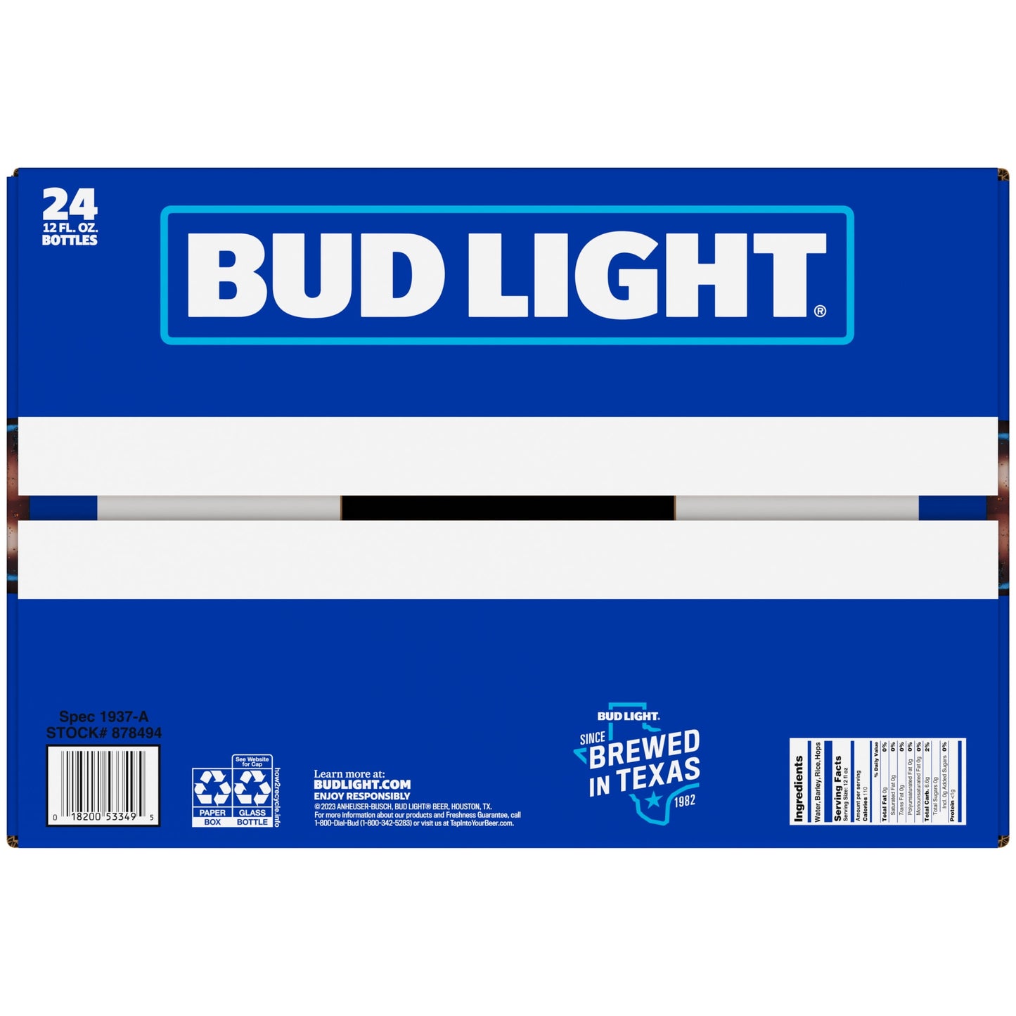 Bud Light Beer, 24 Pack Beer, 12 fl oz Glass Bottles, 4.2% ABV, Domestic Lager