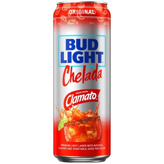 Bud Light Chelada With Clamato 25oz Beer 1 Aluminum Can, 4.2% ABV, Domestic