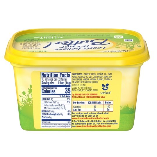 I Can't Believe It's Not Butter! Light Spread, 15 oz Tub (Refrigerated)