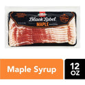 HORMEL BLACK LABEL Maple Pork Bacon, Gluten Free, 12 oz Plastic Package