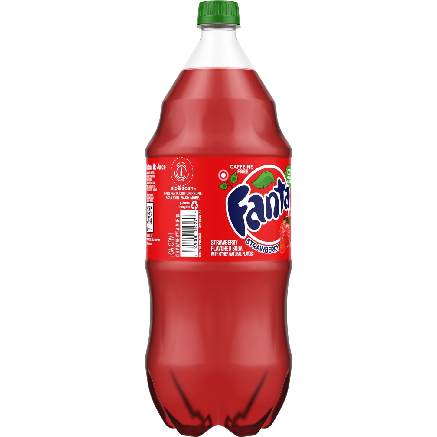 Fanta Strawberry Fruit Soda Pop, 2 Liter Bottle