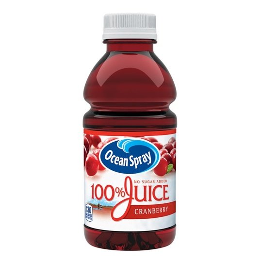 Ocean Spray 100% Juice, Cranberry, 10 fl oz, 6 Ct