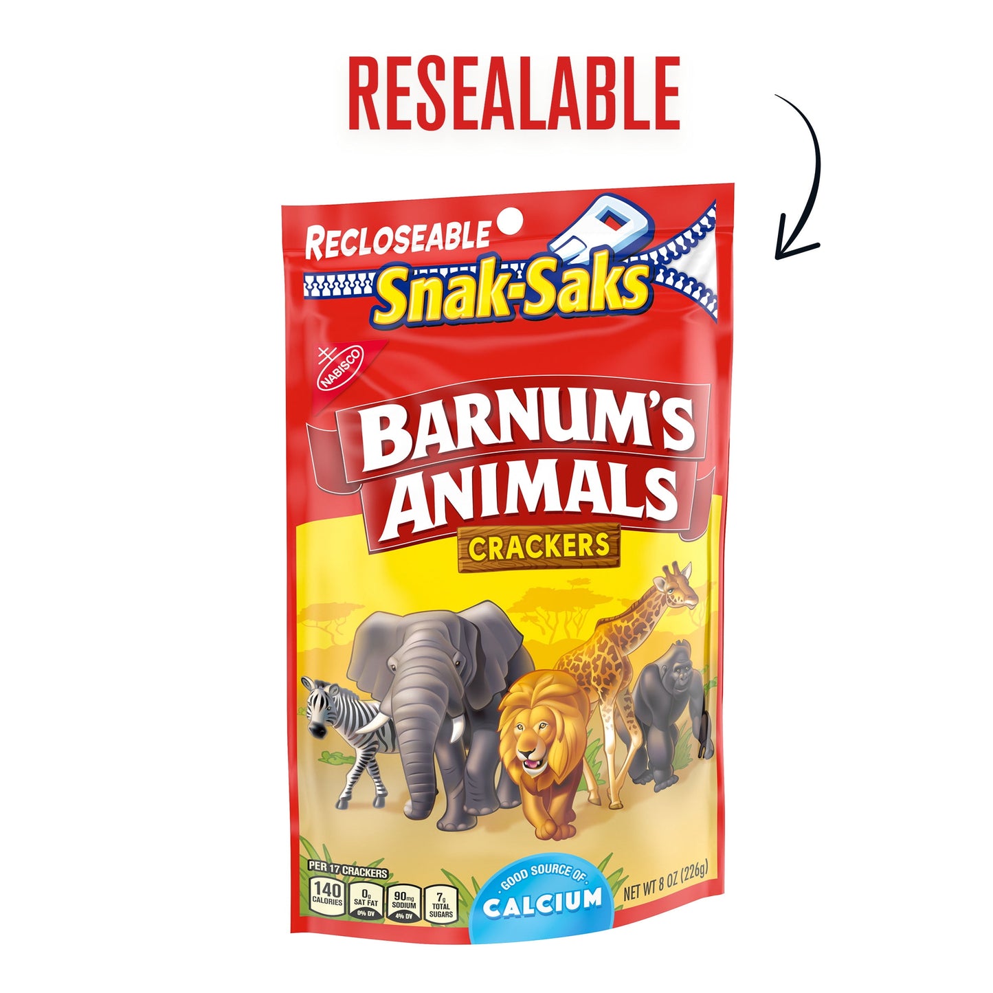 Barnum's Animal Crackers, Snak-Saks, 8 oz