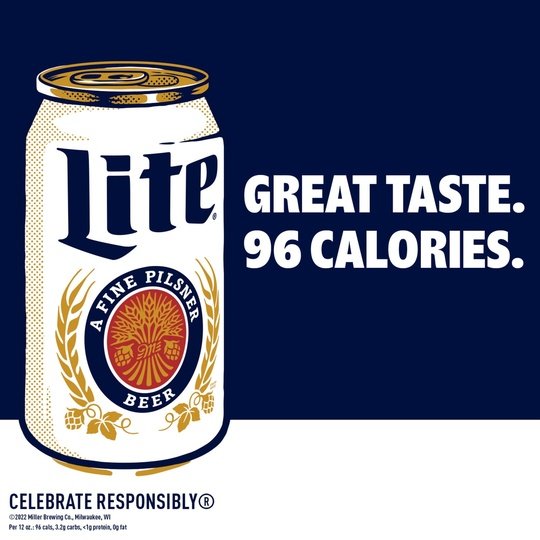 Miller Lite Lager Beer, 18 Pack, 12 fl oz Cans, 4.2% ABV