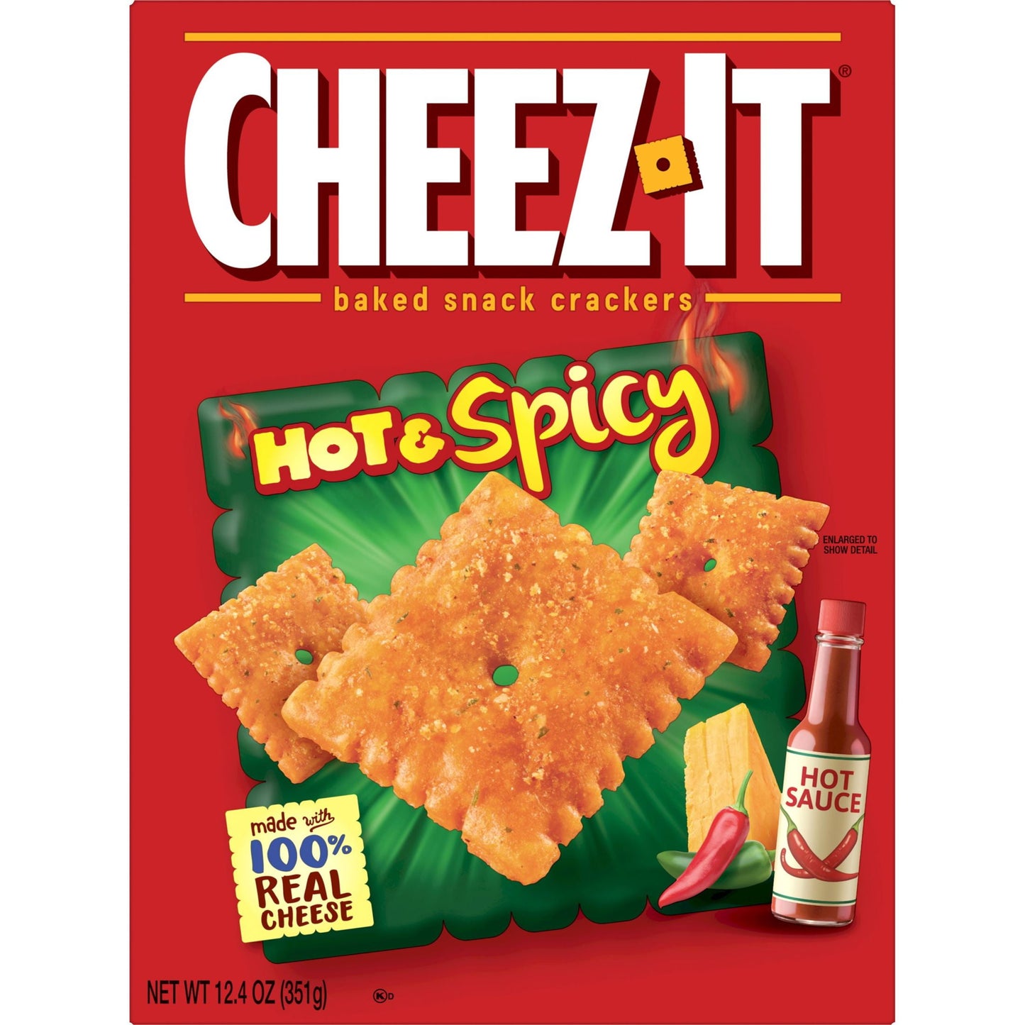 Cheez-It Hot and Spicy Cheese Crackers, 12.4 oz