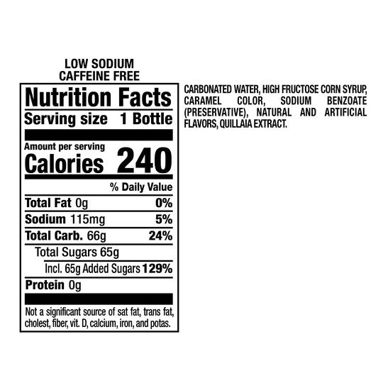 A&W Caffeine-Free, Low Sodium Root Beer Soda Pop, 16.9 Fl Oz, 6 Pack Bottles