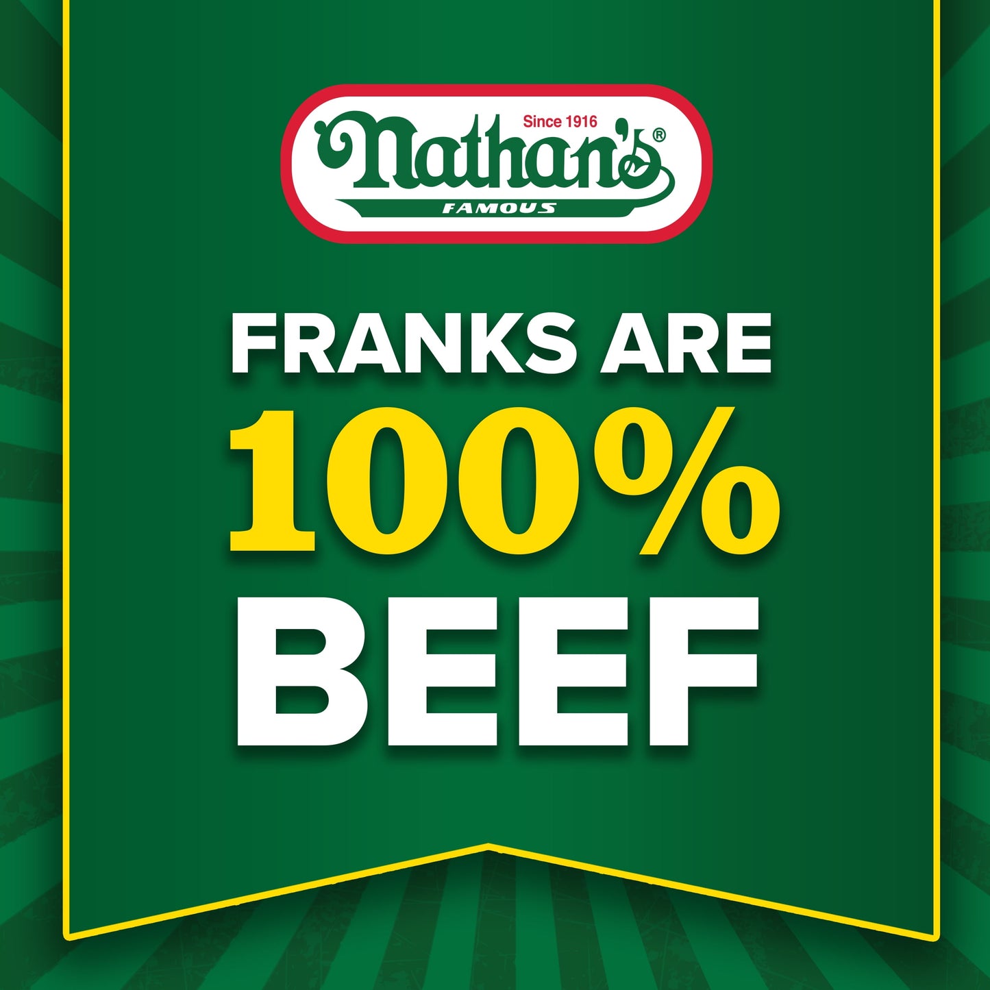 Nathan's Famous Jumbo Restaurant Style Beef Franks, 12 oz