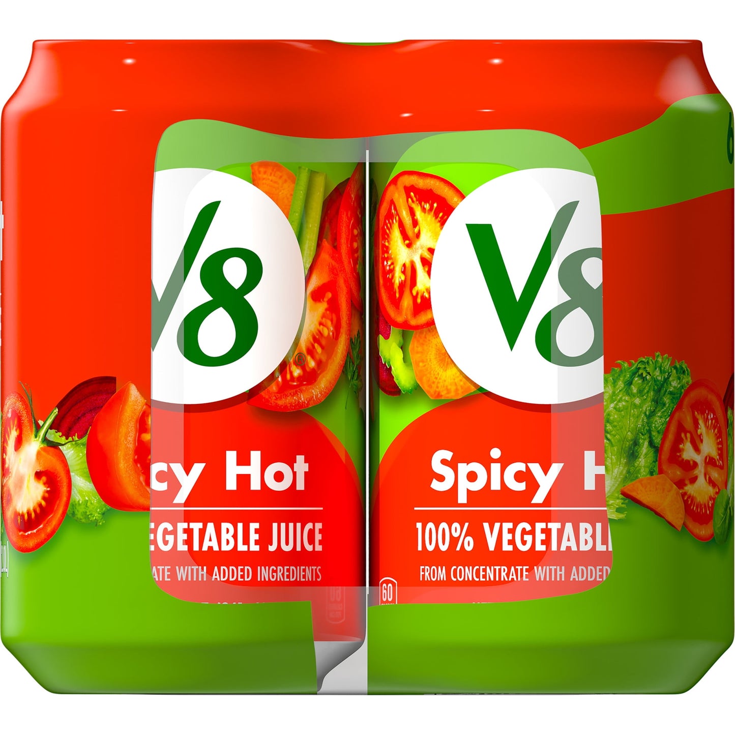 V8 Spicy Hot 100% Vegetable Juice, 11.5 fl oz Can (Pack of 6)