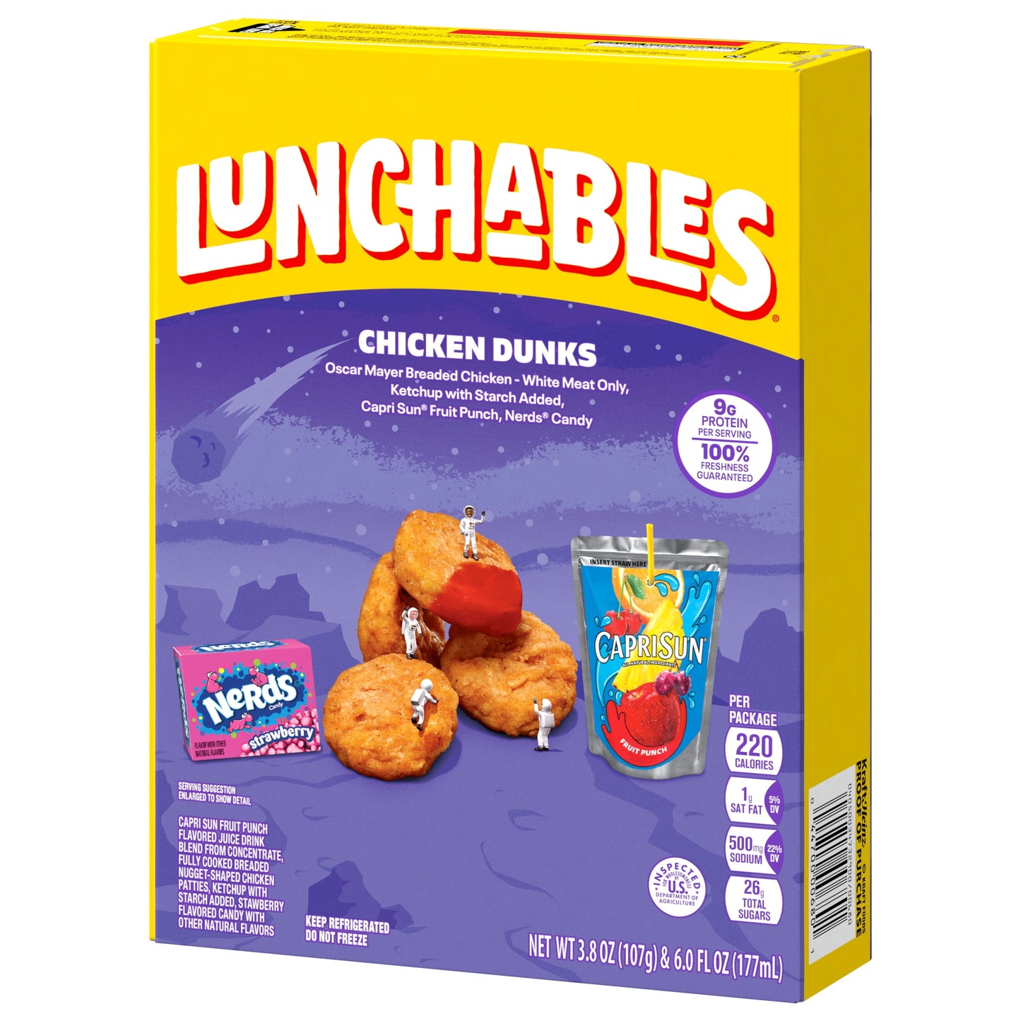 Lunchables Chicken Dunks Kids Lunch Meal Kit, 9.8 oz Box Box