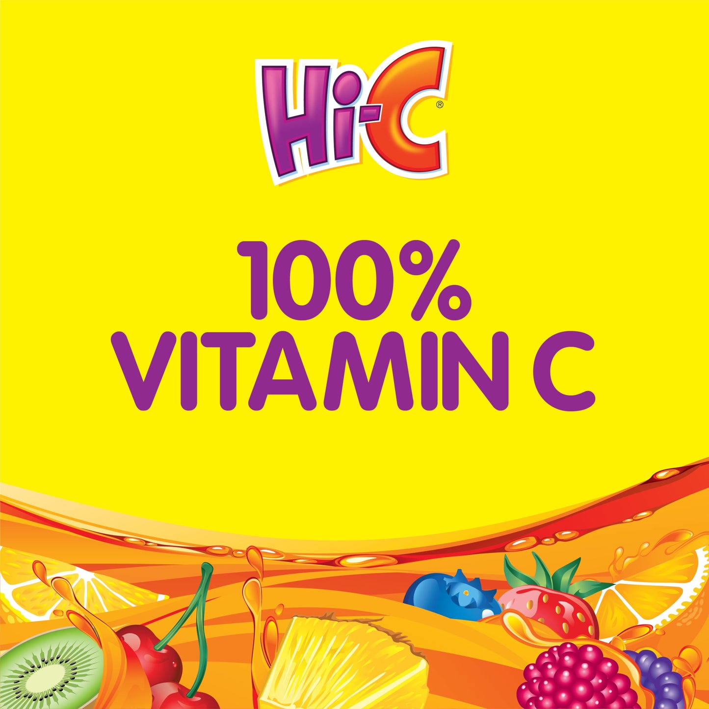 Hi-C Orange Lavaburst Fruit Juice, 6 fl oz, 8 Juice Boxes