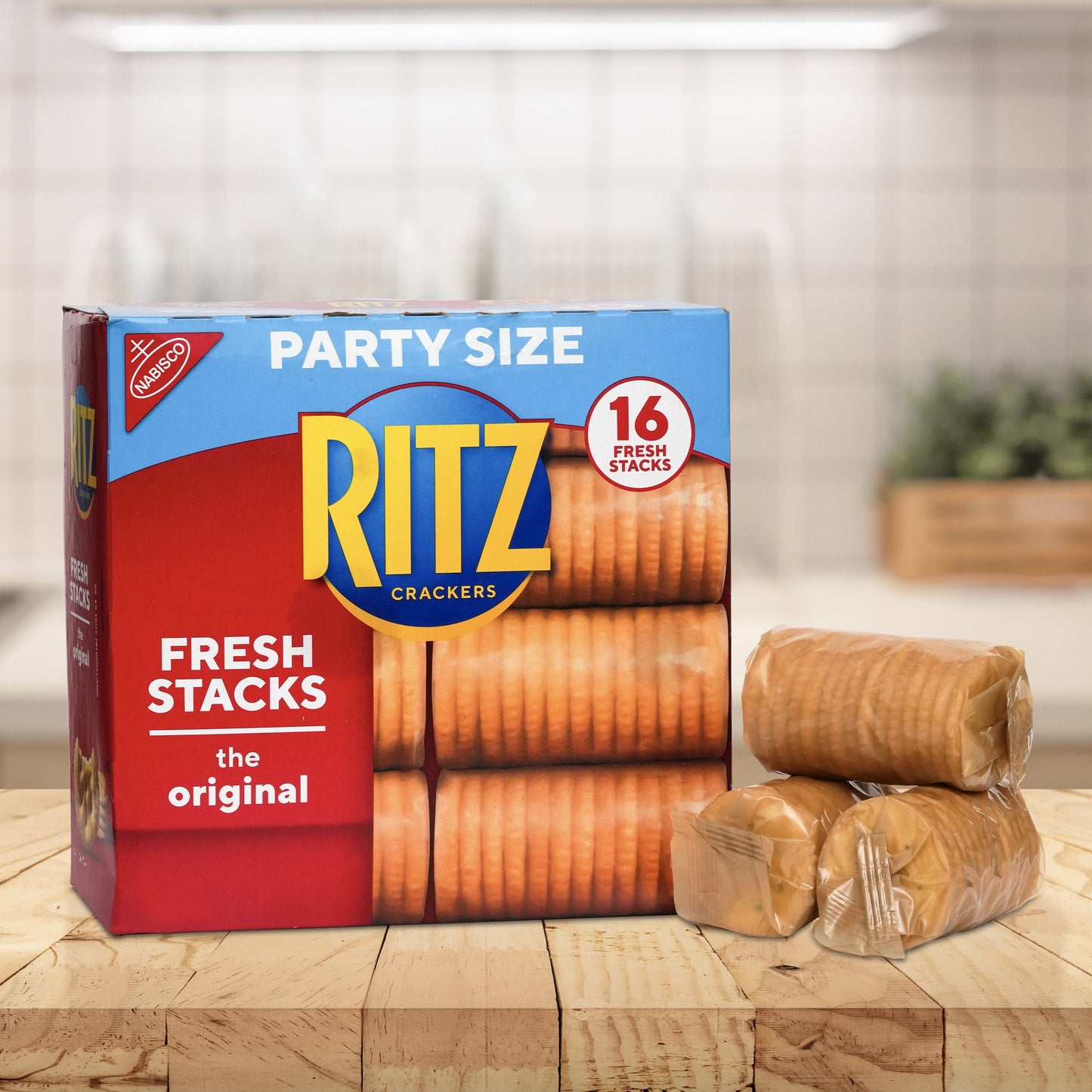 RITZ Fresh Stacks Original Crackers, Party Size, 23.7 oz (16 Stacks)