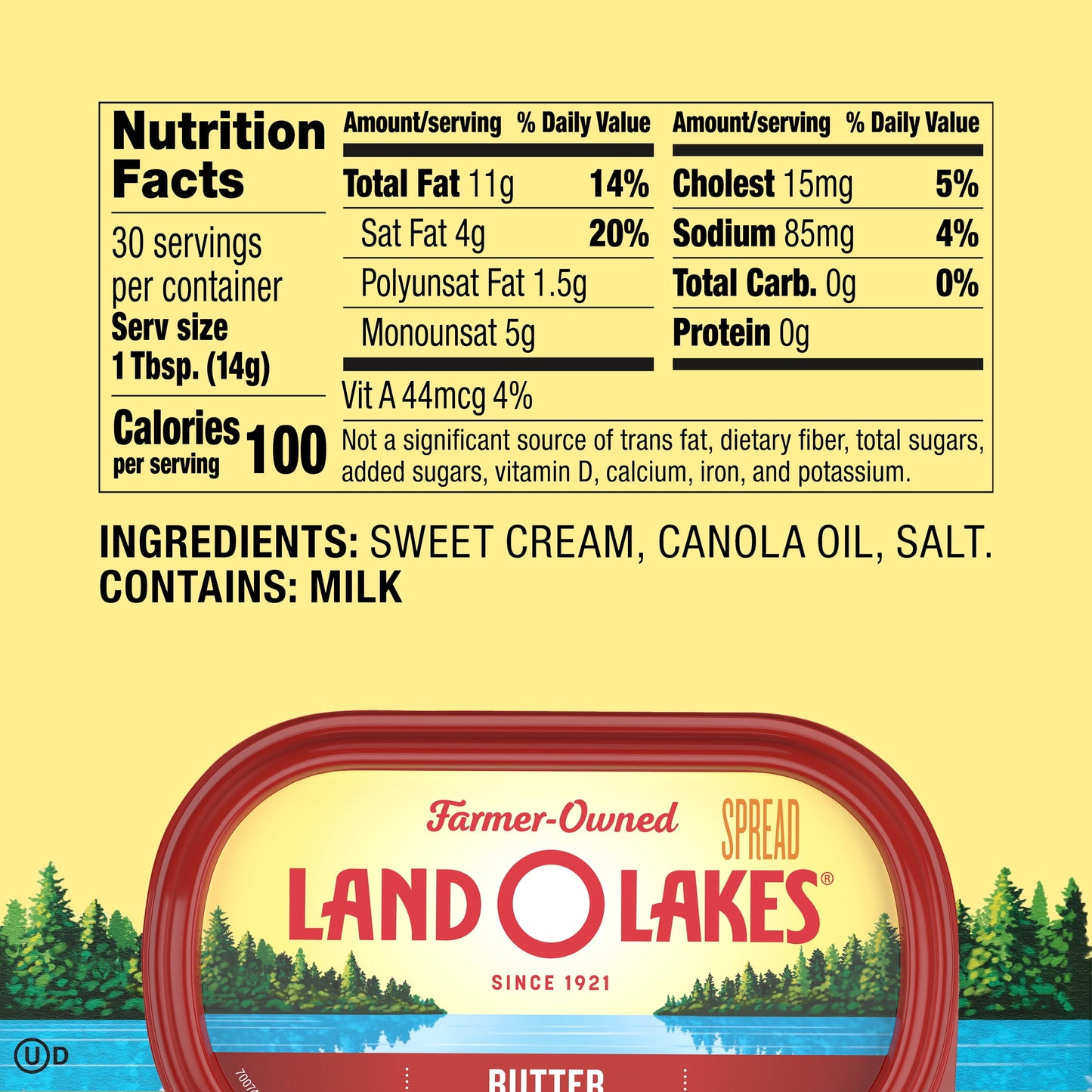 Land O Lakes® Butter with Canola Oil, 15 oz Tub