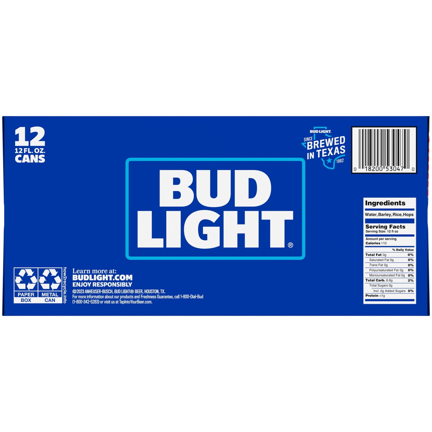 Bud Light Beer, 12 Pack Lager Beer, 12 fl oz Aluminum Cans, 4.2 % ABV, Domestic Lager