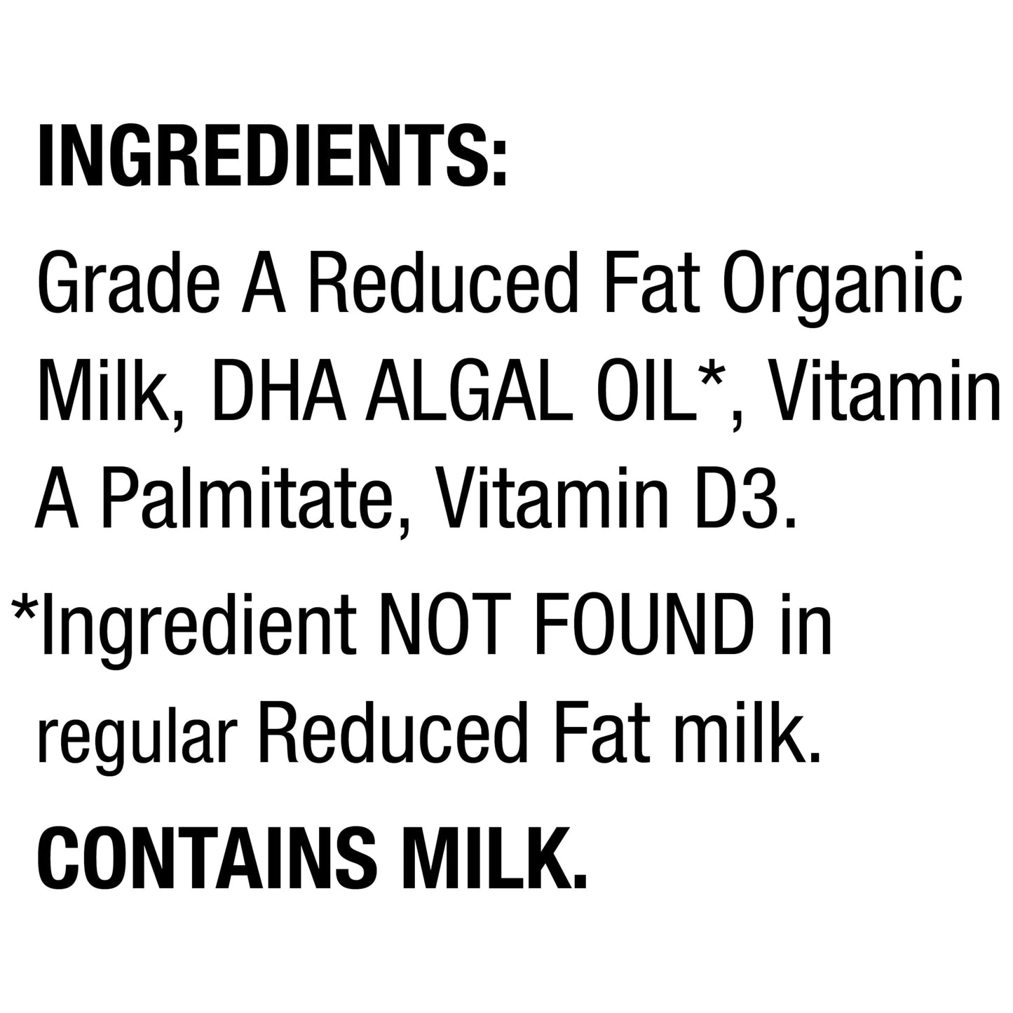 Horizon Organic 2% Reduced Fat DHA Omega-3 Milk, Half Gallon