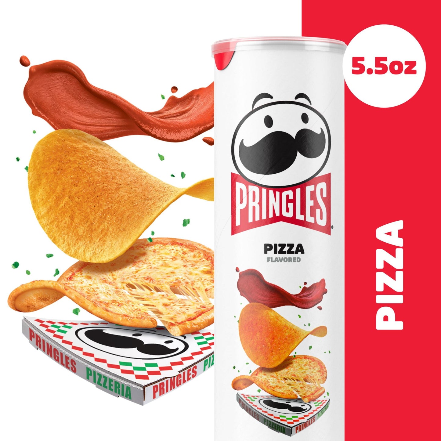 Pringles Pizza Potato Crisps Chips, 5.5 oz