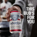 Budweiser Beer, 30 Pack Beer, 12 fl oz Aluminum Cans, 5 % ABV, Domestic Lager