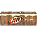 A&W Caffeine-Free, Low Sodium Root Beer Soda Pop, 12 fl oz, 12 Pack Cans