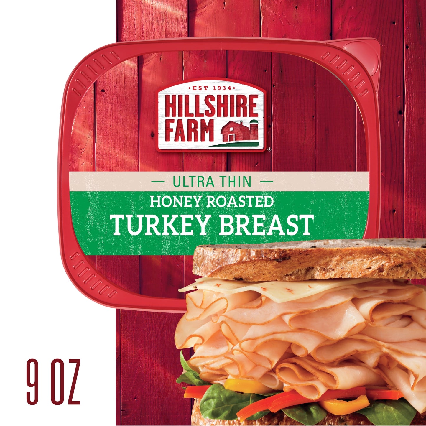 Hillshire Farm Sliced Honey Roasted Turkey Breast Deli Lunch Meat, 9 oz