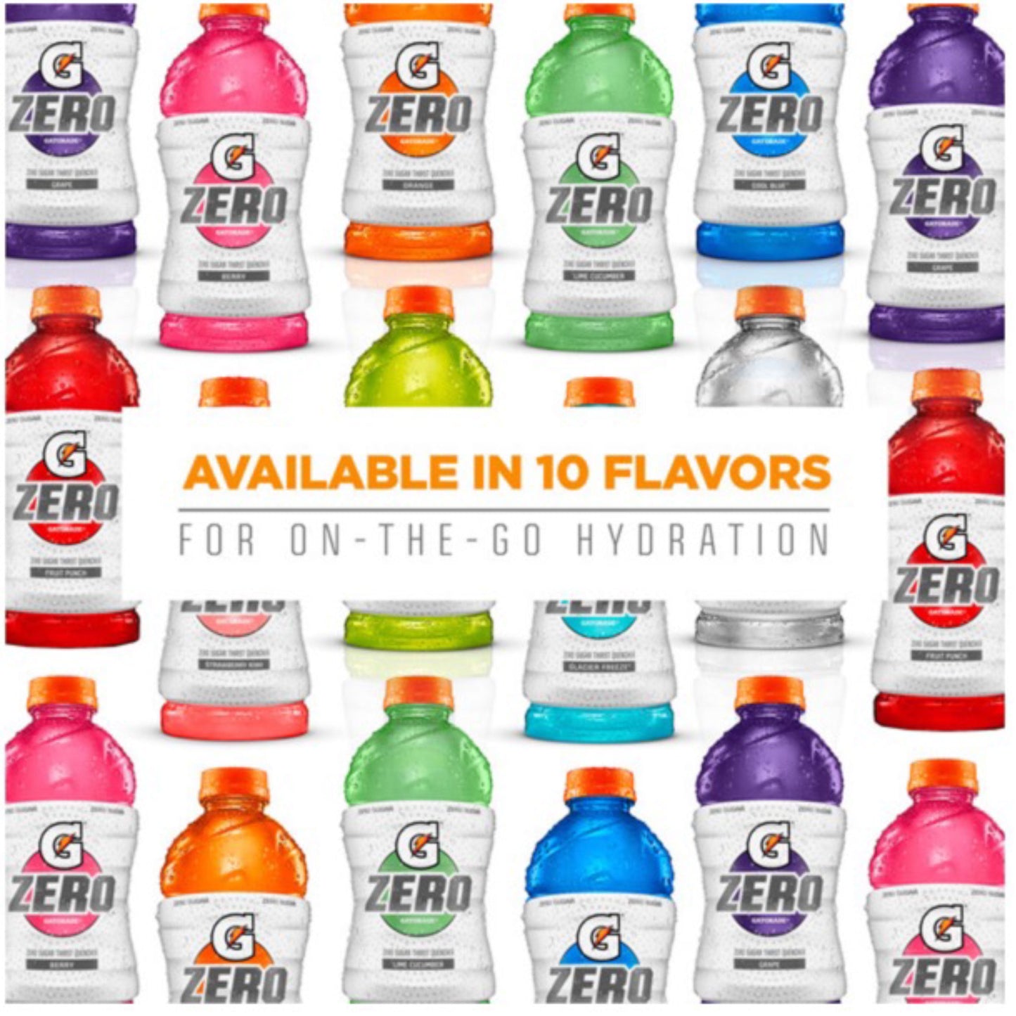 Gatorade G Zero Sugar Grape Thirst Quencher Sports Drink, 12 oz, 12 Pack Bottles