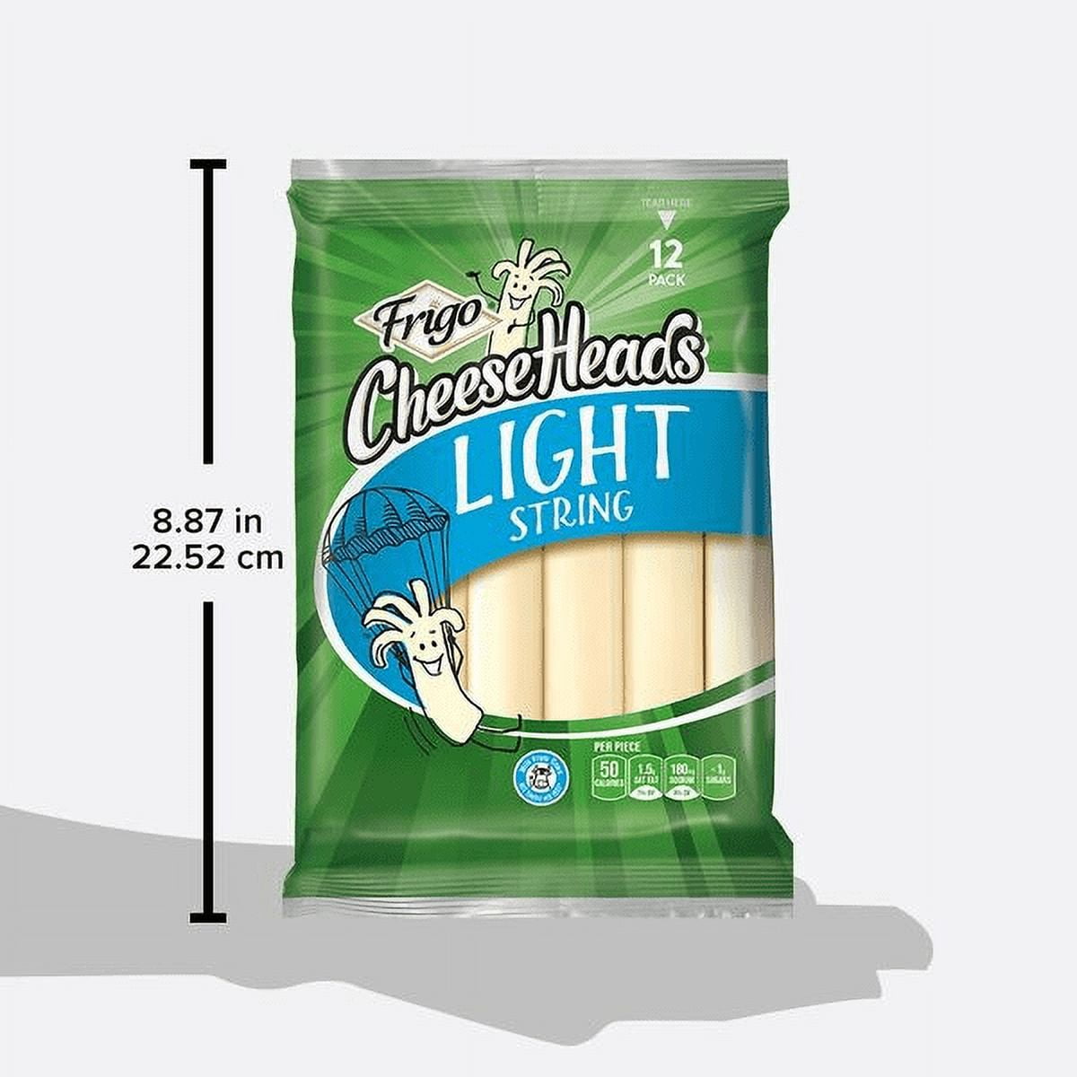 Frigo Cheese Heads Light String Mozzarella Cheese, 10 oz, 12 Count