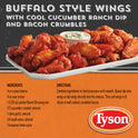 Tyson Buffalo Frozen Chicken Wings, 40 oz Bag