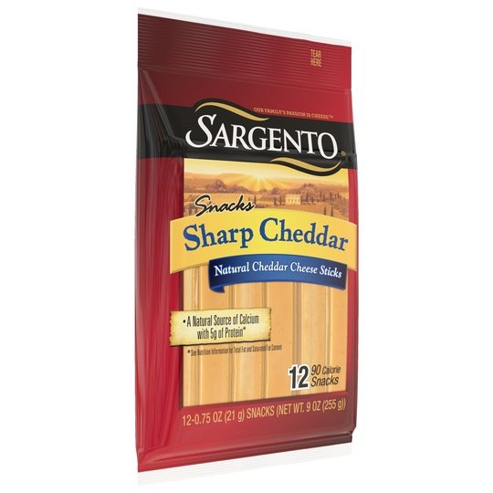 Sargento® Sharp Natural Cheddar Cheese Snack Sticks, 12-Count – Instafresh