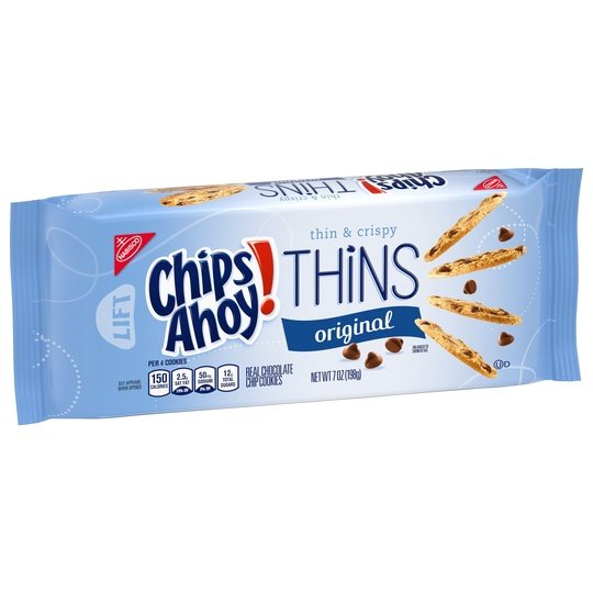 CHIPS AHOY! Thins Original Chocolate Chip Cookies, 7 oz