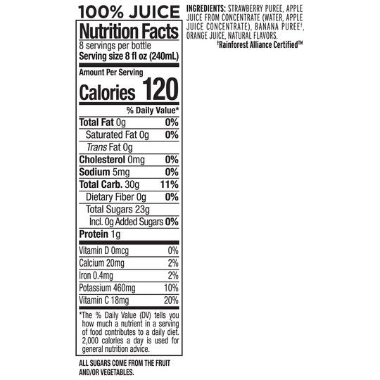 Naked Juice, Strawberry Banana, 64 fl oz