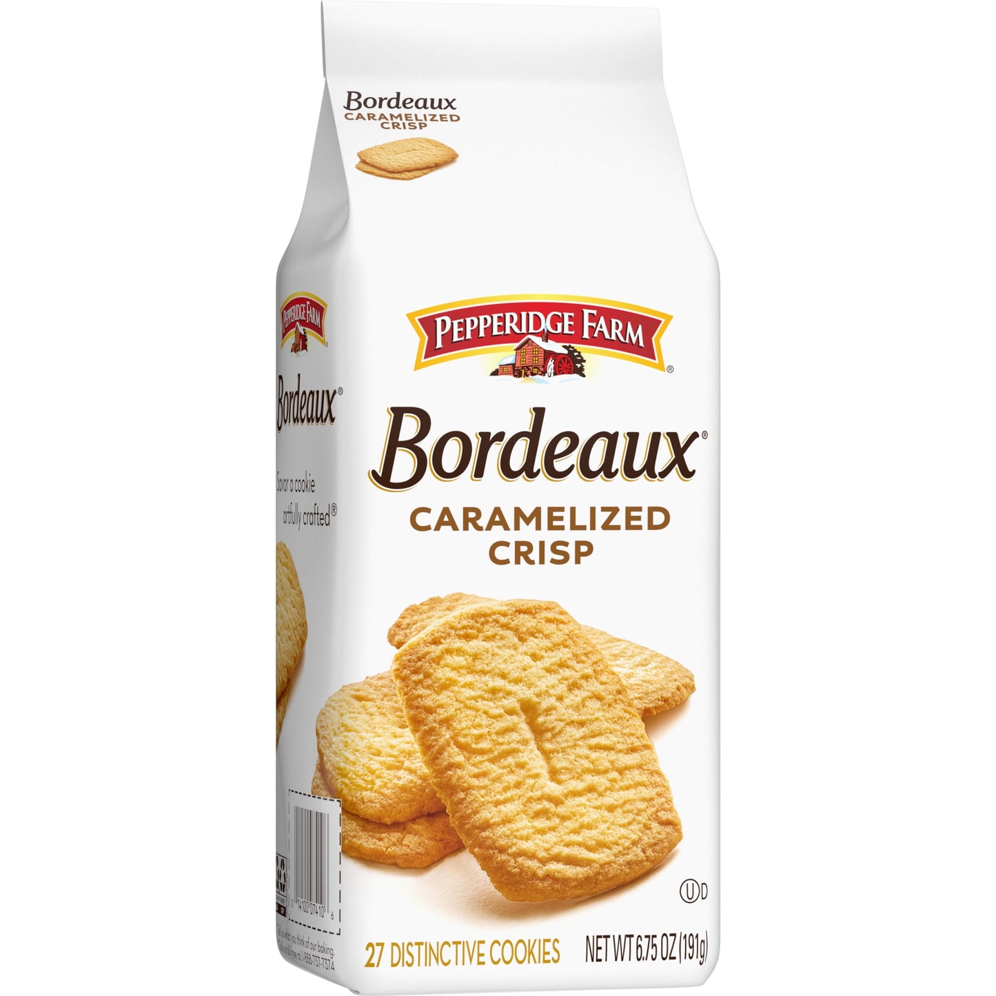 Pepperidge Farm Bordeaux Caramelized Crisp Cookies, 6.75 oz Bag