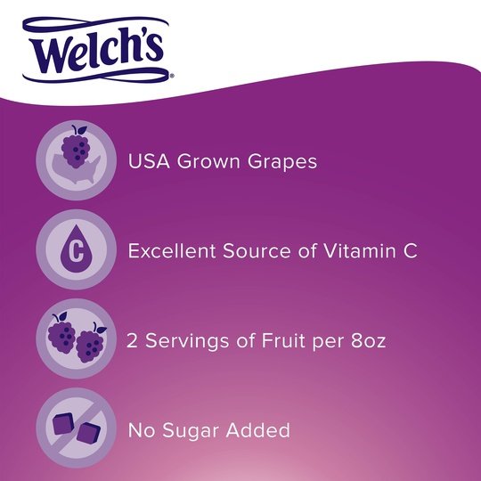 Welch's 100% Grape Juice, Concord Grape, 10 fl oz On-the-Go Bottle