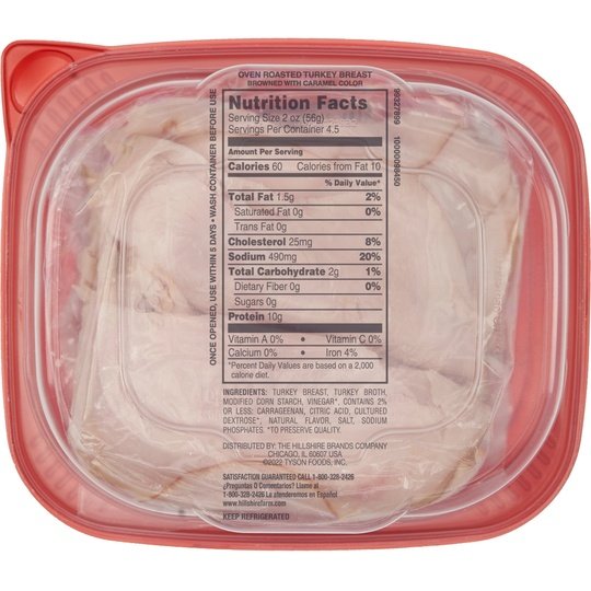 Hillshire Farm Sliced Oven Roasted Turkey Breast Deli Lunch Meat, 9 oz