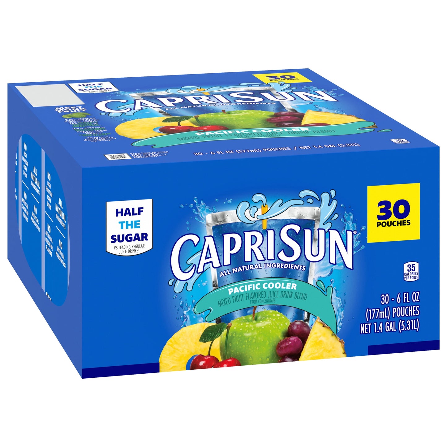 Capri Sun Pacific Cooler Mixed Fruit Juice Box Pouches, 30 ct Box, 6 fl oz Pouches