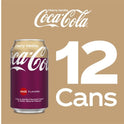 Coca-Cola Cherry Vanilla Soda Pop, 12 fl oz, 12 Pack Cans