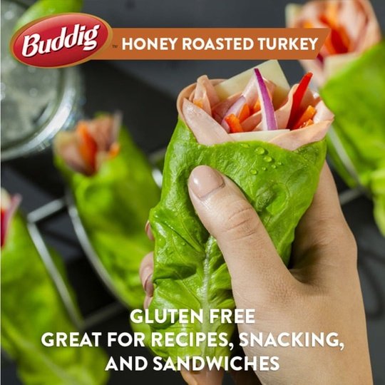 Carl Buddig Gluten Free  Honey Roasted Turkey Breast Plastic Pouch, 2 oz