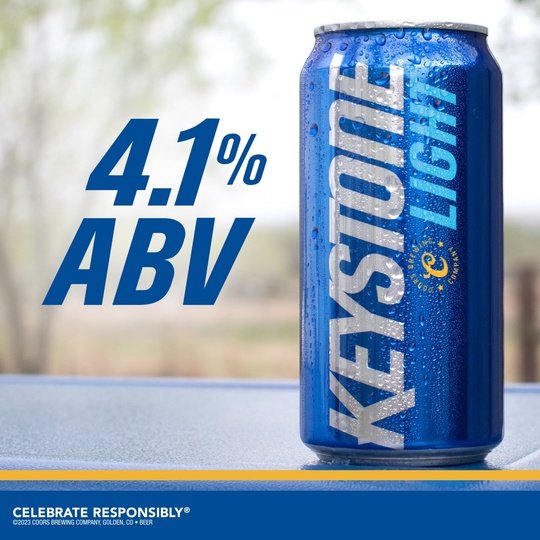 Keystone Light Lager Beer, 15 Pack, 12 fl oz Cans, 4.1% ABV