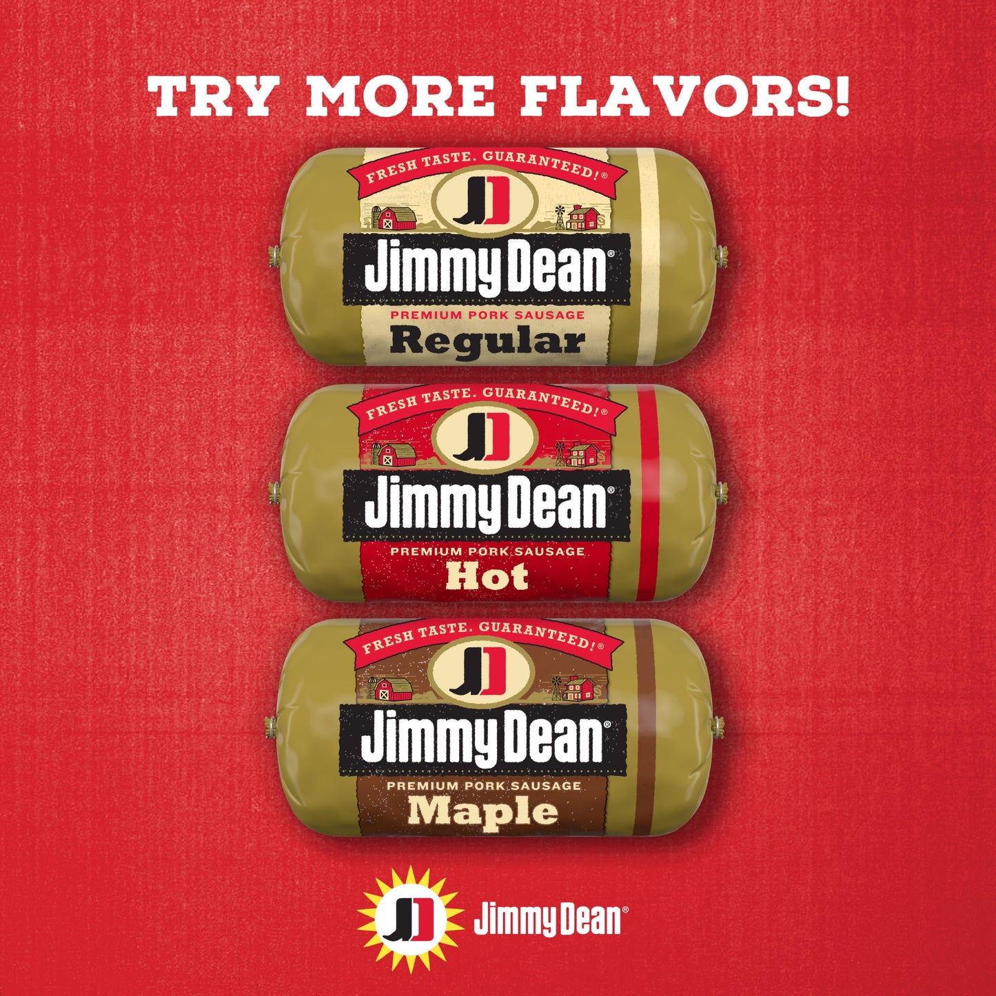 Jimmy Dean Premium Pork Regular Sausage Roll, 16 oz