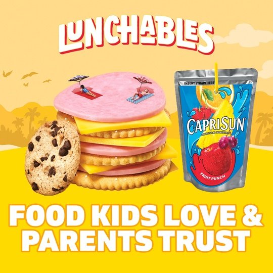 Lunchables Ham & American Cheese Cracker Stackers Kids Lunch Meal Kit, 9.1 oz Box