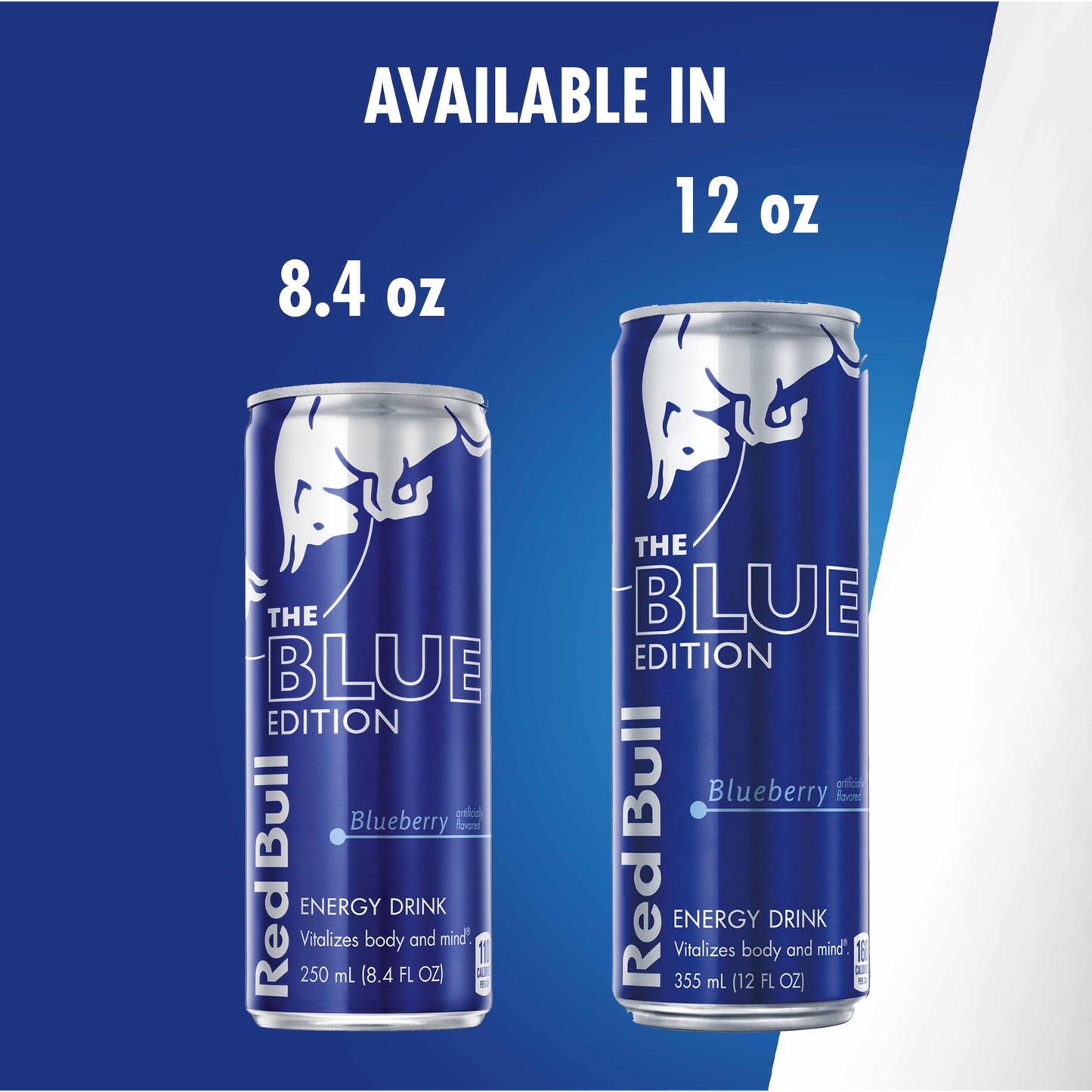 Red Bull Blue Edition Blueberry Energy Drink, 12 fl oz, Pack of 4 Cans