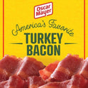 Oscar Mayer Gluten Free Turkey Bacon with 58% Less Fat & 57% Less Sodium, 12 oz Pack, 21-23 Slices