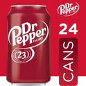 Dr Pepper Soda, 12 fl oz cans, 24 pack