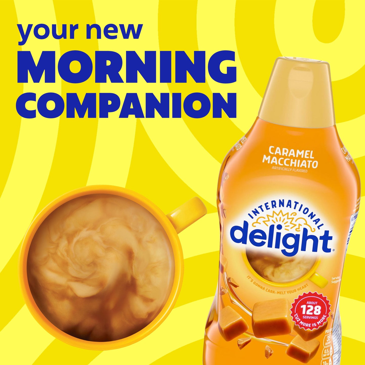 International Delight Caramel Macchiato Coffee Creamer, 64 fl oz Bottle