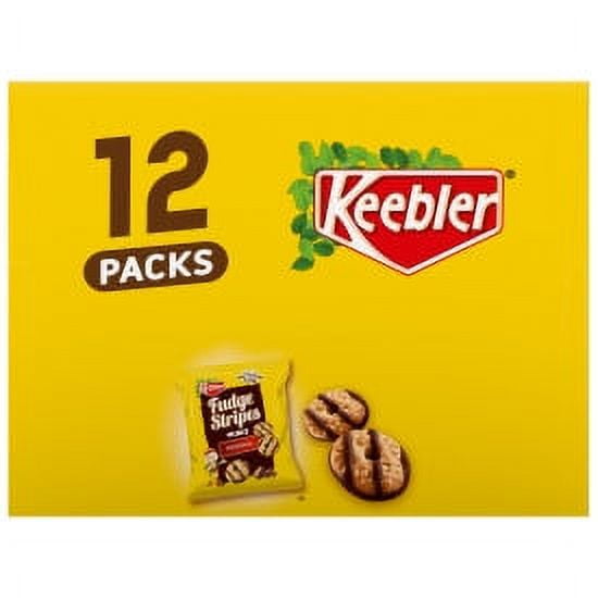 Keebler Mini Fudge Stripe Cookies 12 Count Snack Packs